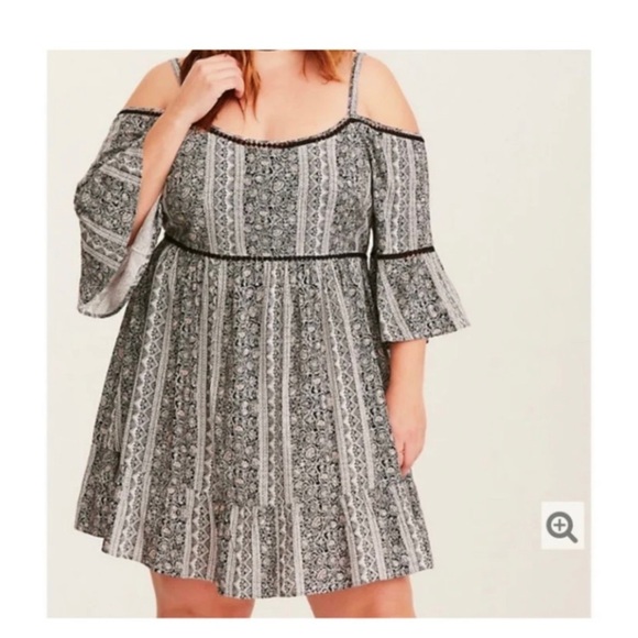 TORRID Boho Print Mini Dress - Picture 3 of 10
